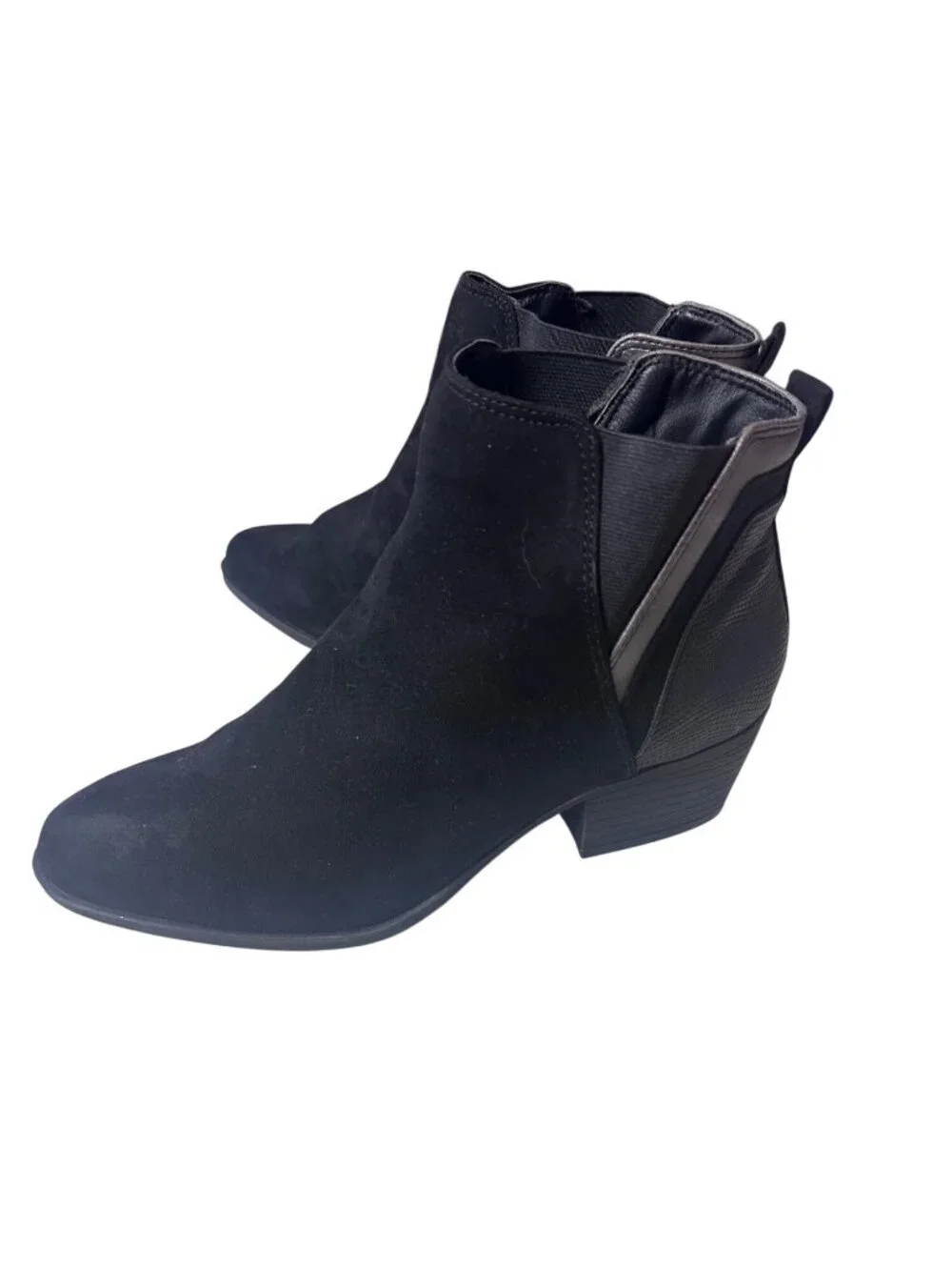 Madden Girl black and silver ankle boots size 8.5M